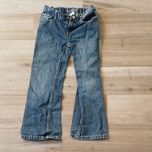 Gymboree Blue Denim Jeans Bootcut Size 7 Slim Girls FLAW (G)